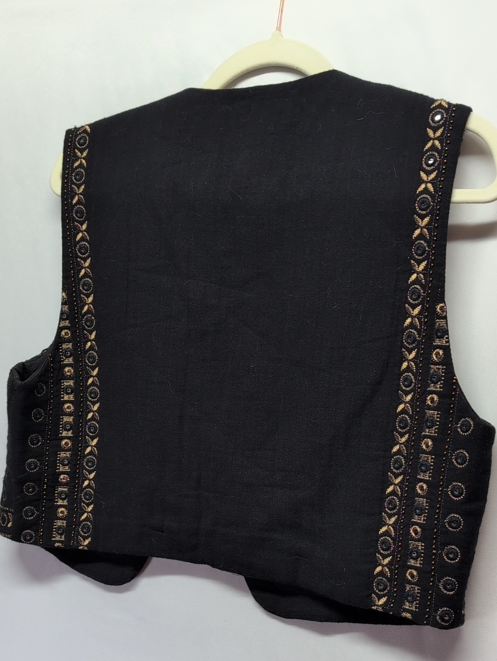Zara Black Vest with Gold Embellishment - Picture 6 of 6